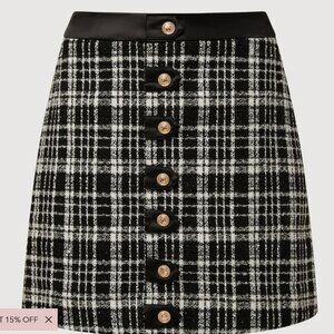 NWT Rachel Parcell Tweed Mini Skirt